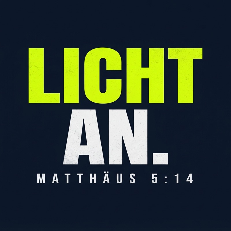 Typografischer Motiventwurf LICHT AN.